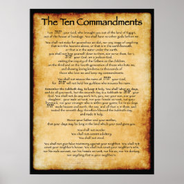 Tien geboden - Brown Poster