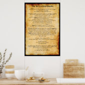 Tien geboden Brown XL Poster (Keuken)