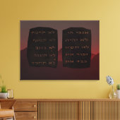 Tien geboden canvas afdruk (Insitu (Woonkamer))