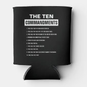 Tien Geboden Christelijk Bijbelvers Blikjeskoeler (Voorkant)
