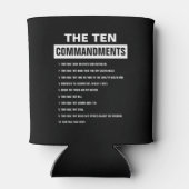 Tien Geboden Christelijk Bijbelvers Blikjeskoeler (Achterkant)