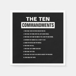 Tien Geboden Christelijk Bijbelvers Servet