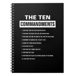 Tien Geboden Christelijke Bijbelvers Notitieboek