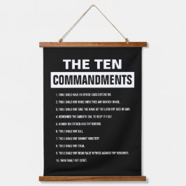 Tien Geboden Christelijke Bijbelvers Religieus Hangend Wandkleed