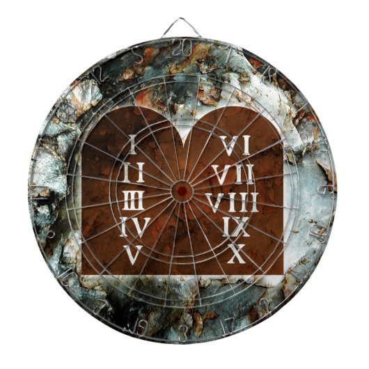 Tien geboden dartbord (Voorkant)