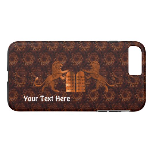 Tien Geboden en Leeuwen Case-Mate iPhone Case (Achterkant (Horizontaal))