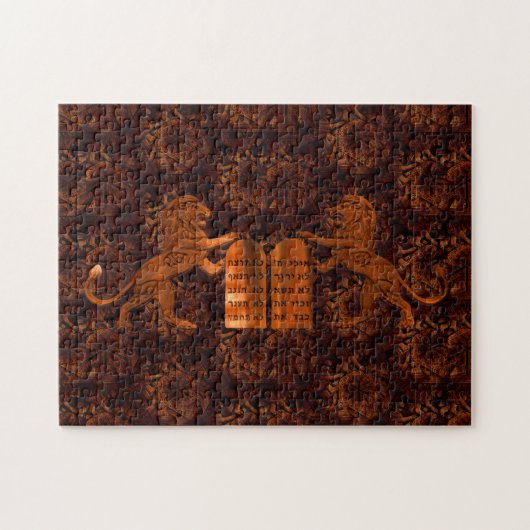 Tien Geboden en Leeuwen Legpuzzel (Horizontaal)