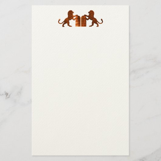 Tien Geboden en Lions Briefpapier (Voorkant)