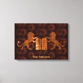 Tien Geboden en Lions Canvas Afdruk (Voorkant)