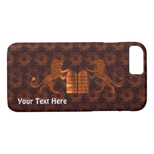 Tien Geboden en Lions Case-Mate iPhone Case (Achterkant (Horizontaal))