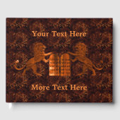 Tien Geboden en Lions Gastenboek (Voorkant)