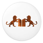 Tien Geboden en Lions Keramische Knop (Voorkant)