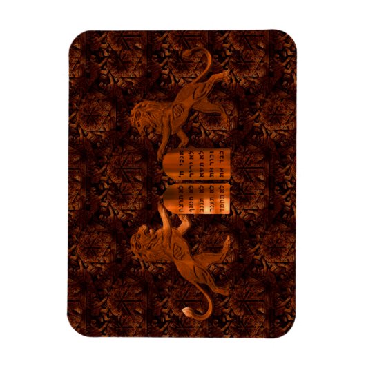 Tien Geboden en Lions Magneet (Verticaal)