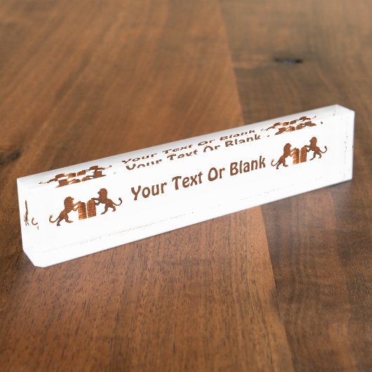 Tien Geboden en Lions Naambordje (Zijkant)