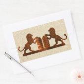 Tien Geboden en Lions Rechthoekige Sticker (Envelop)