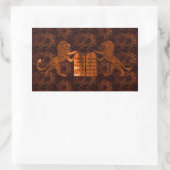 Tien Geboden en Lions Rechthoekige Sticker (Tas)