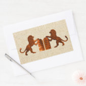 Tien Geboden en Lions Rechthoekige Sticker (Envelop)