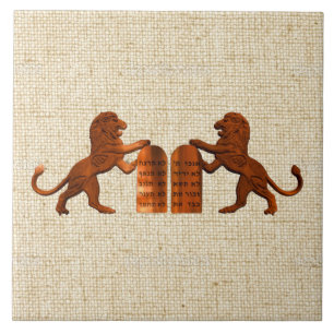 Tien Geboden en Lions Tegeltje