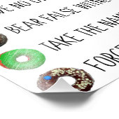 tien geboden grappige lijstboodschap humor religie foto afdruk (Hoek)