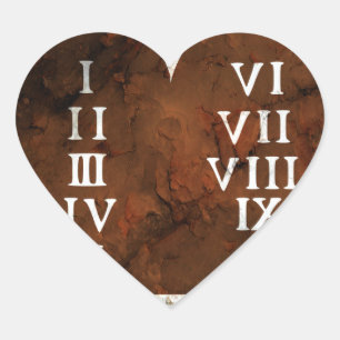 Tien geboden hart sticker