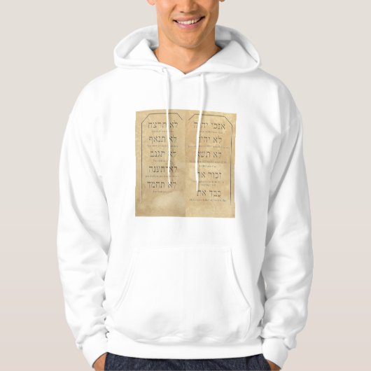 Tien Geboden Hoodie (Voorkant)