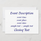 Tien geboden kaart (Achterkant)