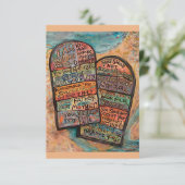 Tien Geboden Kaart (Staand voorkant)