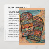 Tien Geboden Kaart (Voorkant / Achterkant)