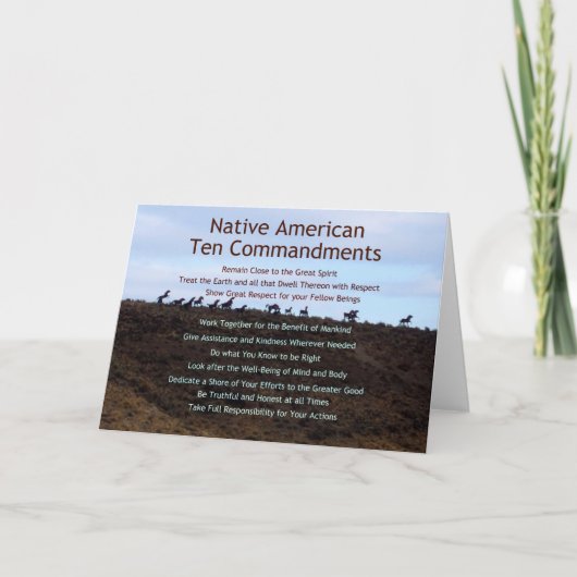 Tien geboden kaart (Voorkant)