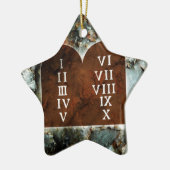 Tien geboden keramisch ornament (Links)