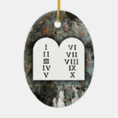 Tien geboden keramisch ornament (Voorkant)