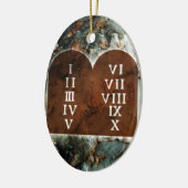Tien geboden keramisch ornament (Links)