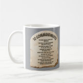 Tien geboden koffiemok (Links)