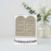 Tien Geboden met Citaat Briefkaart (Staand voorkant)