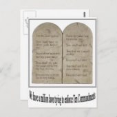 Tien Geboden met Citaat Briefkaart (Voorkant / Achterkant)