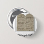 Tien Geboden met Citaat Ronde Button 5,7 Cm (Voorkant /achterkant)