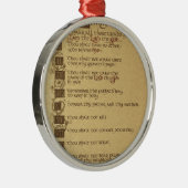 tien geboden metalen ornament (Rechts)