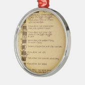tien geboden metalen ornament (Links)