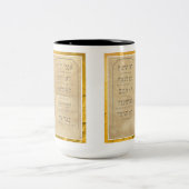 Tien Geboden Mok met Gold Leaf Border (Center)