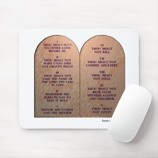 Tien geboden muismat (Met muis)