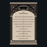 Tien geboden op parchment Art Deco Arch Scroll Poster<br><div class="desc">Tien geboden op parchment Art Deco Arch Scroll</div>