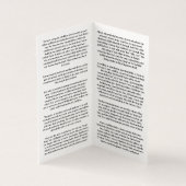 Tien geboden parabel kaart (Binnen)