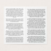 Tien geboden parabel kaart (Binnenkant ongevouwen)