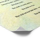 Tien geboden - pasteel Floral Poster (Hoek)