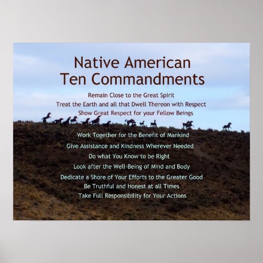 Tien geboden poster (Voorkant)