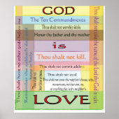 Tien geboden poster (Voorkant)