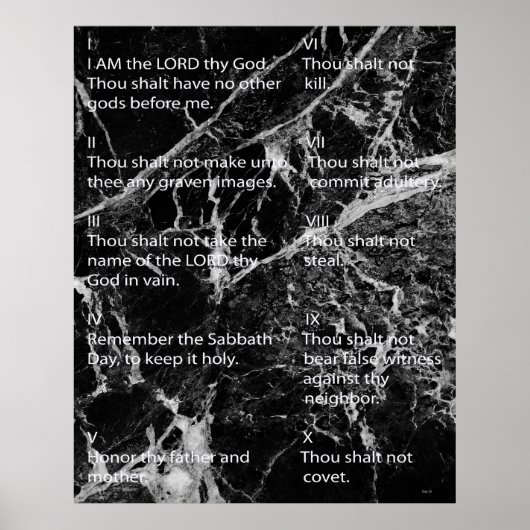 Tien geboden poster (Voorkant)