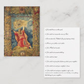 Tien Geboden - Prayer Card (flat) Visitekaartje (Voorkant / Achterkant)