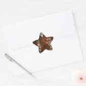 Tien geboden ster sticker (Envelop)