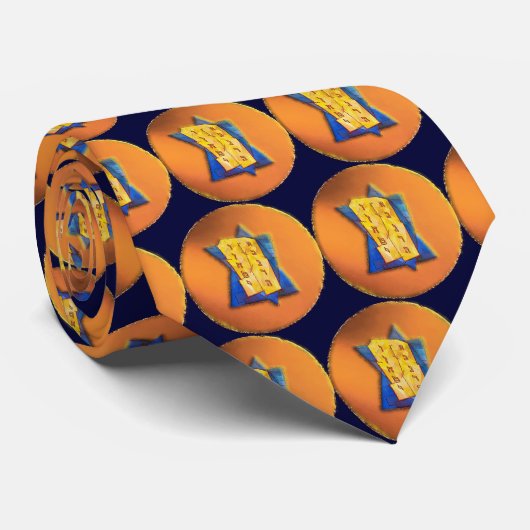 Tien geboden stropdas (Opgerold)